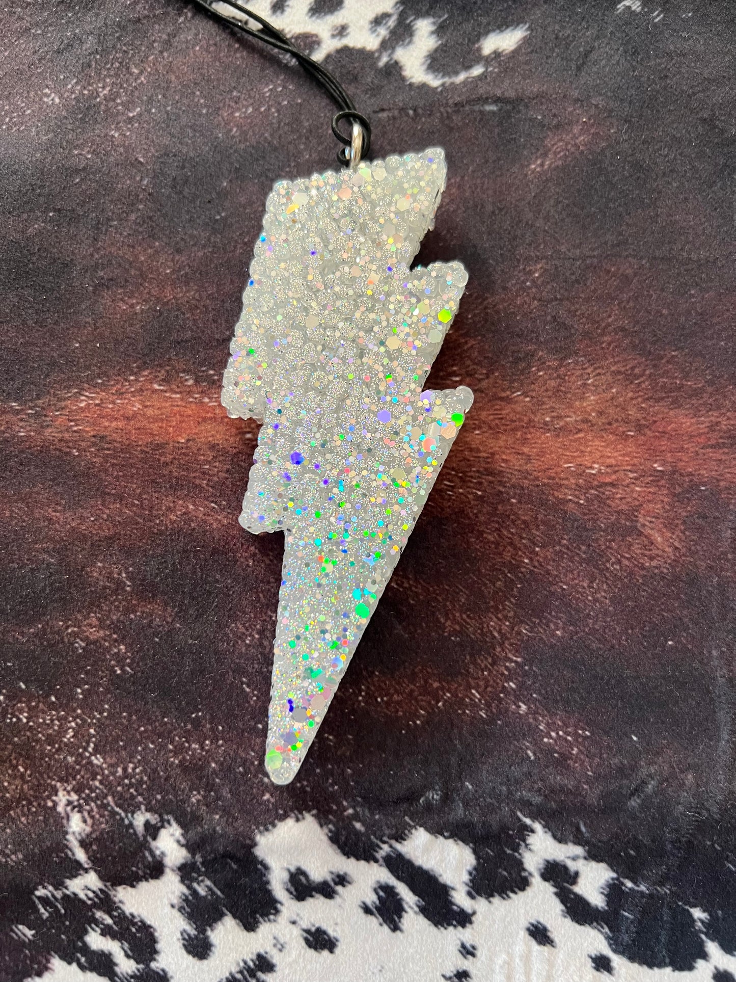 Lightning Bolt Hanging Car Freshie l Scent Summer Block Party