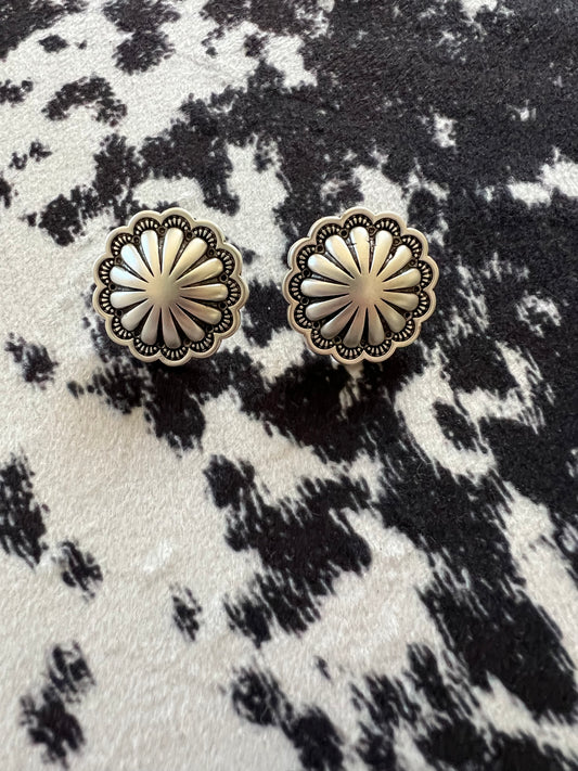 Concho Stud Earrings