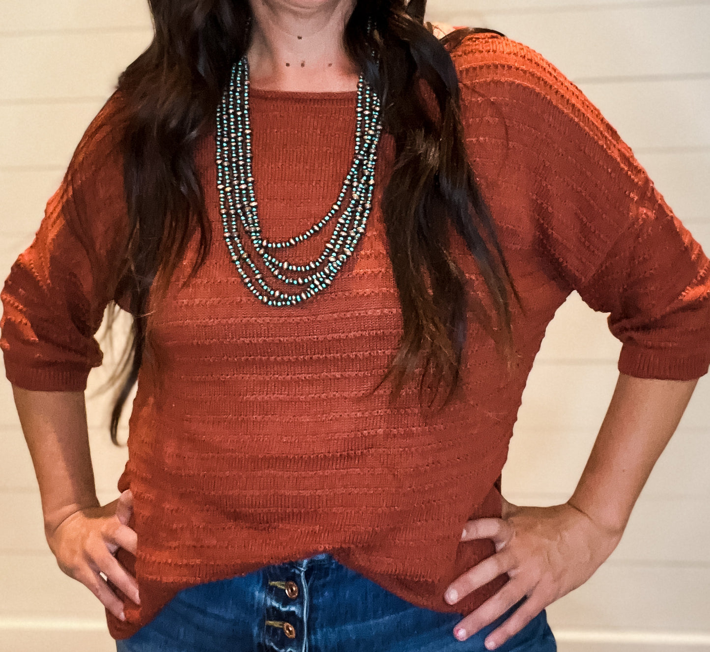 Dottie Textured  Knit Top