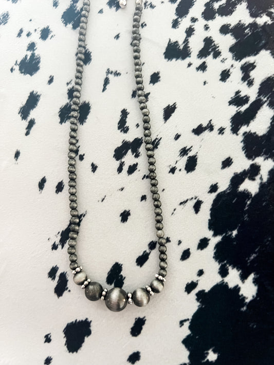 Navajo Style Pearl Necklace