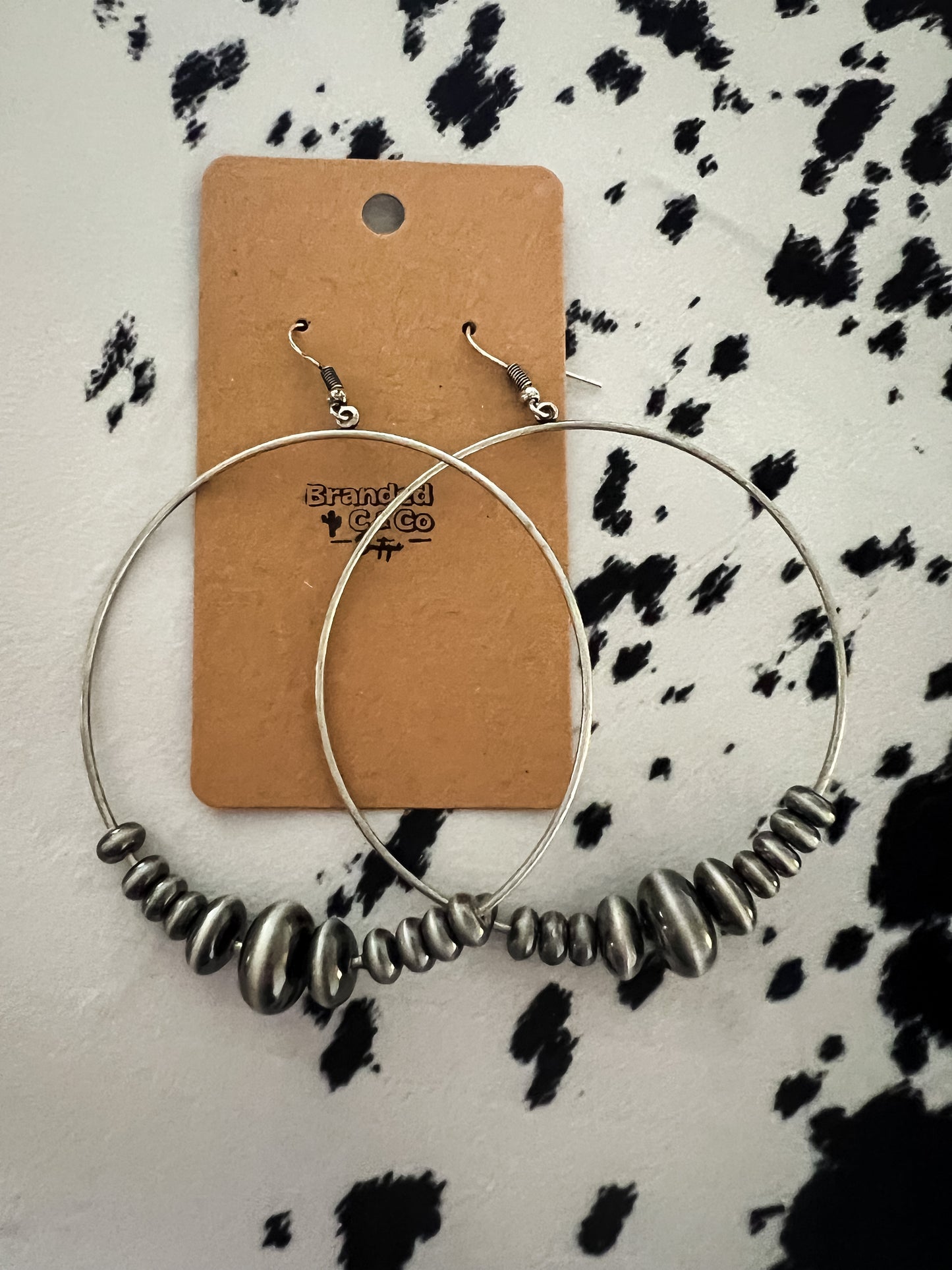 Emmy Navajo Bead Hoop Earring