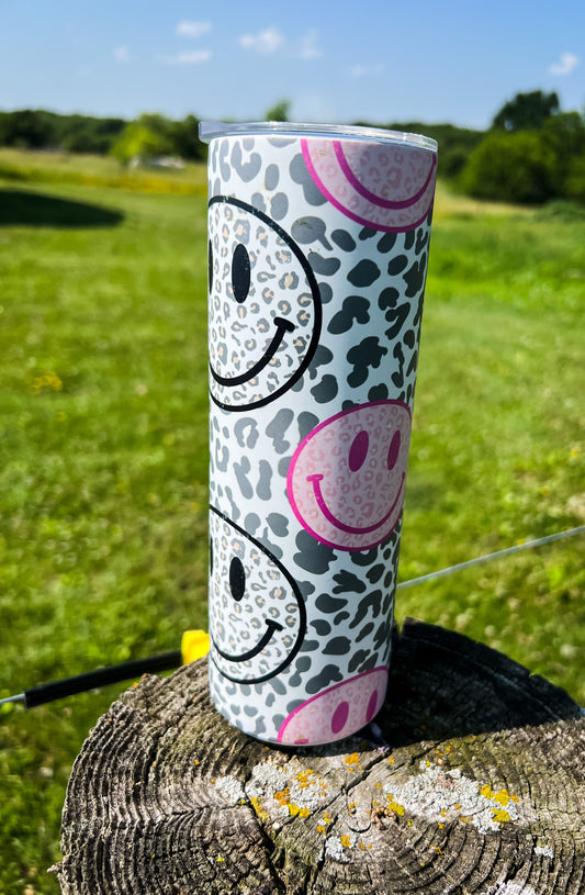 Matte Smiley Cow Tumbler