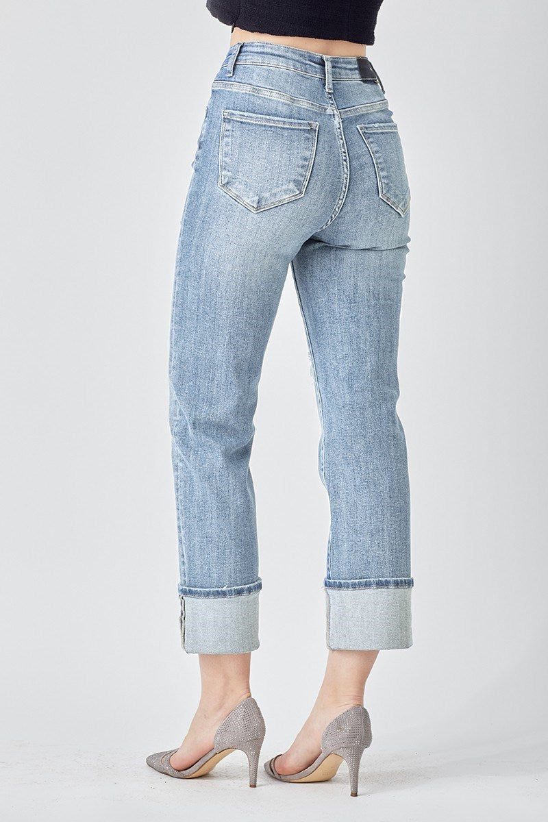 Sami High Rise Wide Straight Jeans I Risen