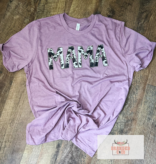 Cowprint Mama Graphic Tee