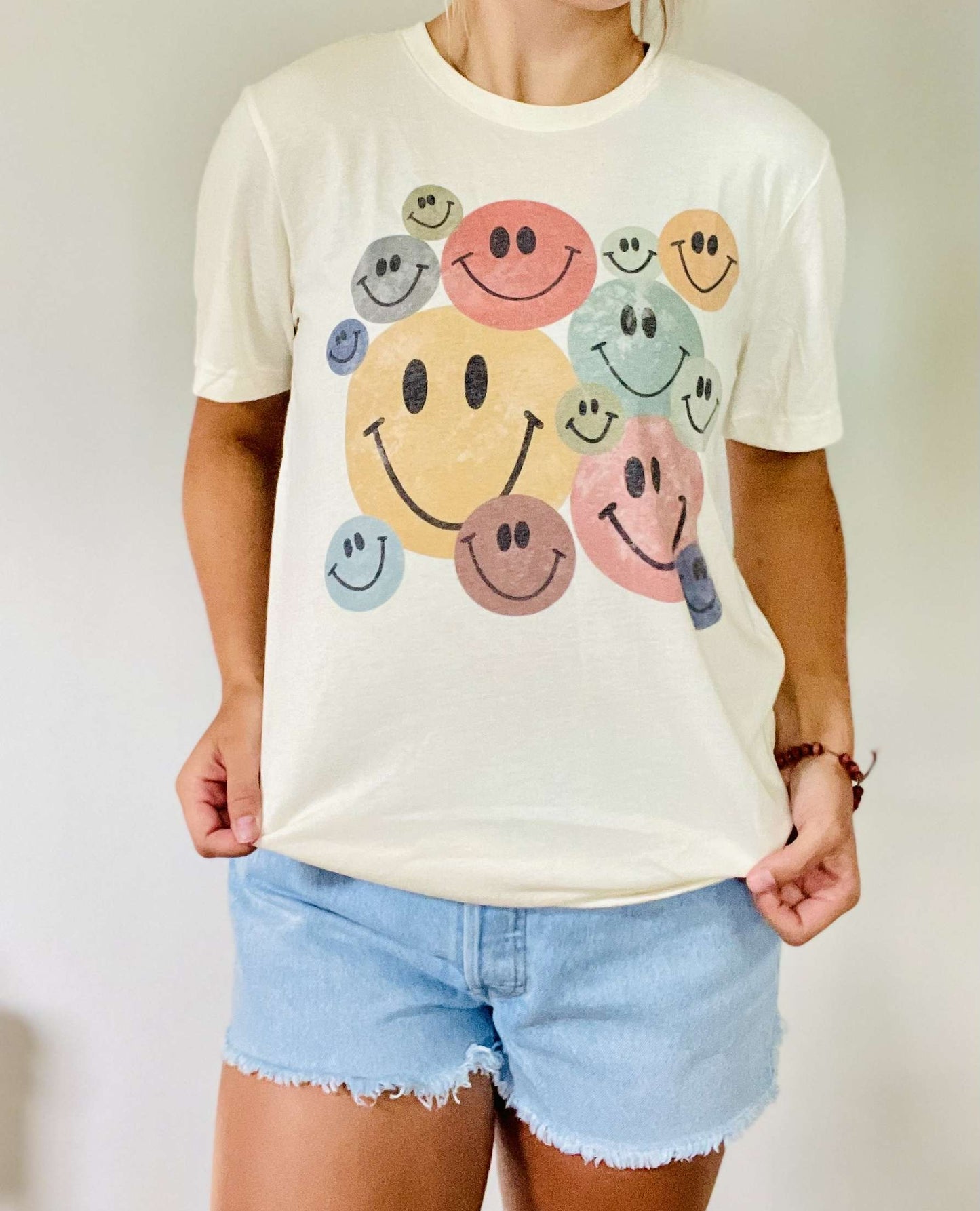 Vintage Retro Smiley Graphic Tee